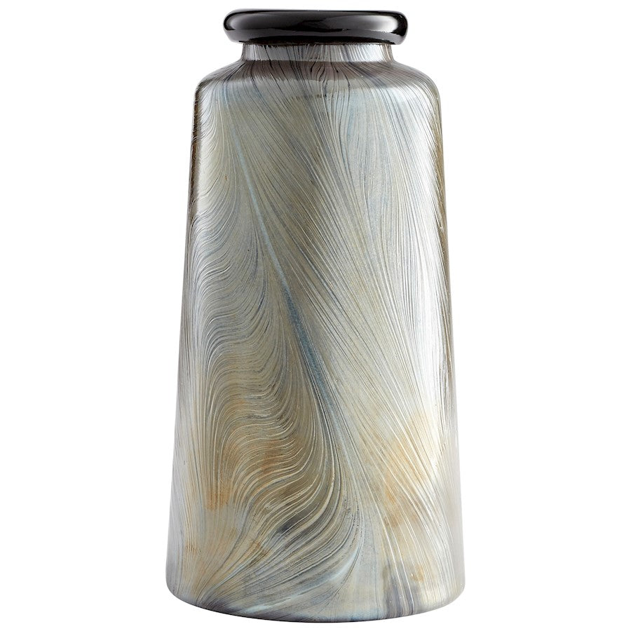 Cyan Design Cypress 15" Vase, Damascus Grey - 10451