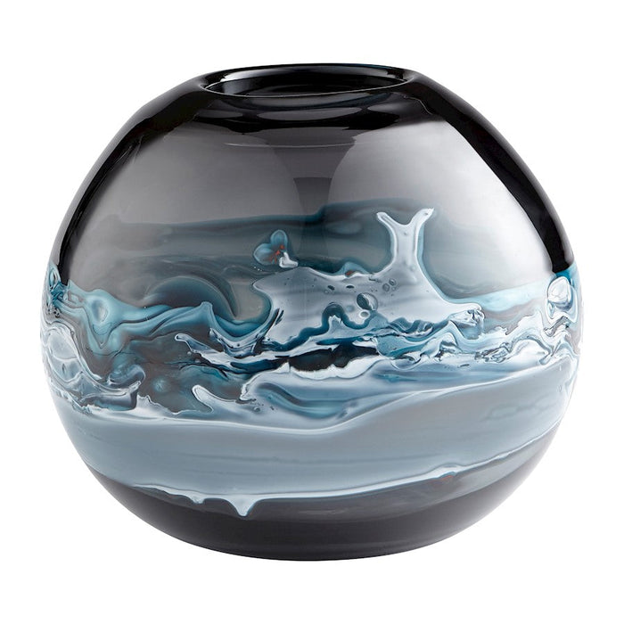 Cyan Design Mescolare 9" Vase, Blue/White - 10461