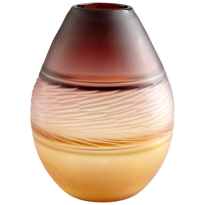 Cyan Design Leilani 11" Vase, Plum/Amber - 10483