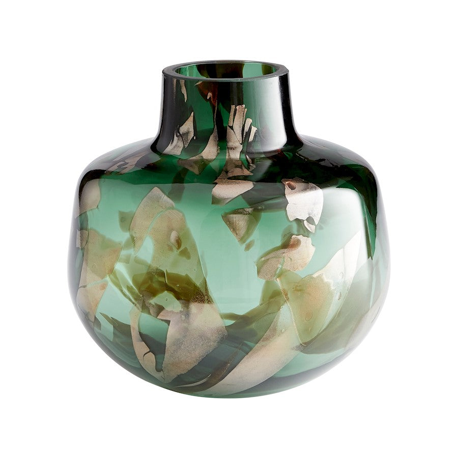 Cyan Design Maisha 9" Vase, Green/Gold - 10491