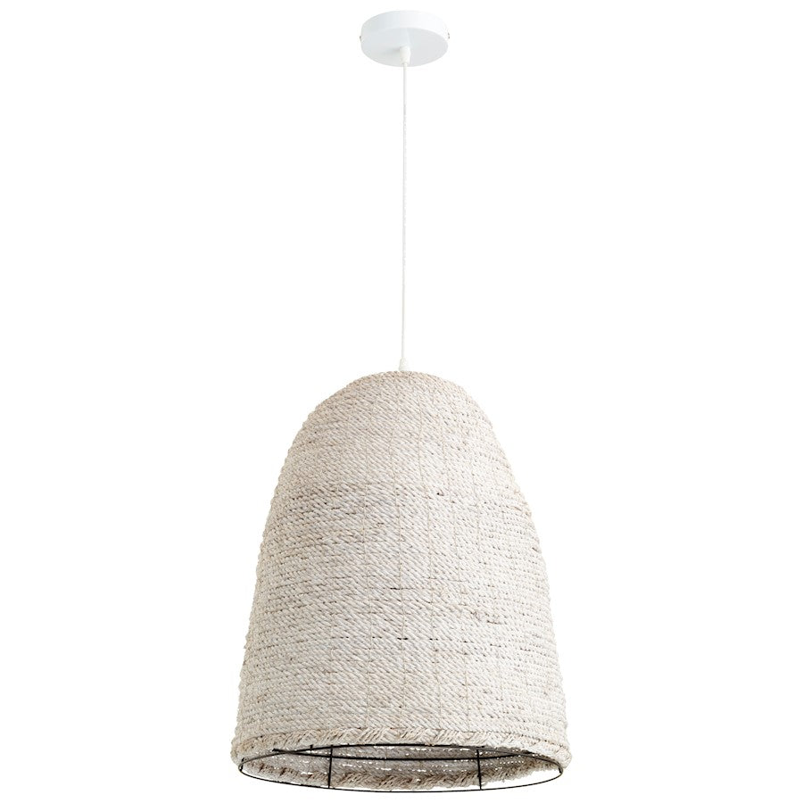 Cyan Design Dedal 1 Light Pendant, White - 10510