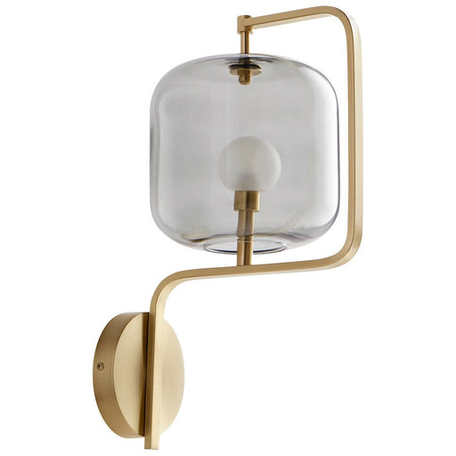 Cyan Design Isotope 1 Light Wall Light, Aged Brass