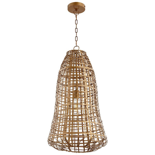 Cyan Design Grid Beacon Pendant, Antique Brass - 10685