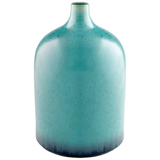 Cyan Design Native Gloss 15" Vase, Turquoise Glaze - 10804