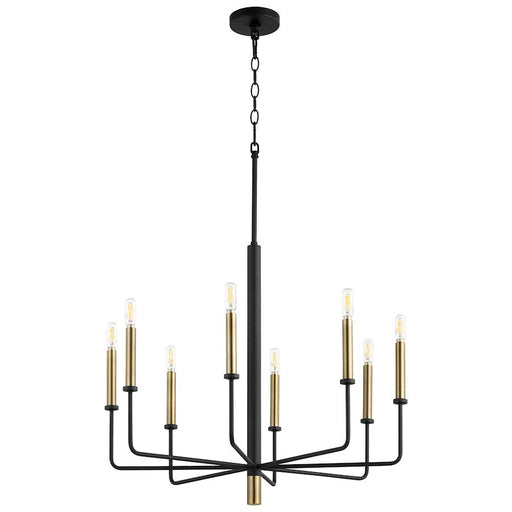 Cyan Design Apollo 24" Chandelier, Noir/Aged Brass - 10967