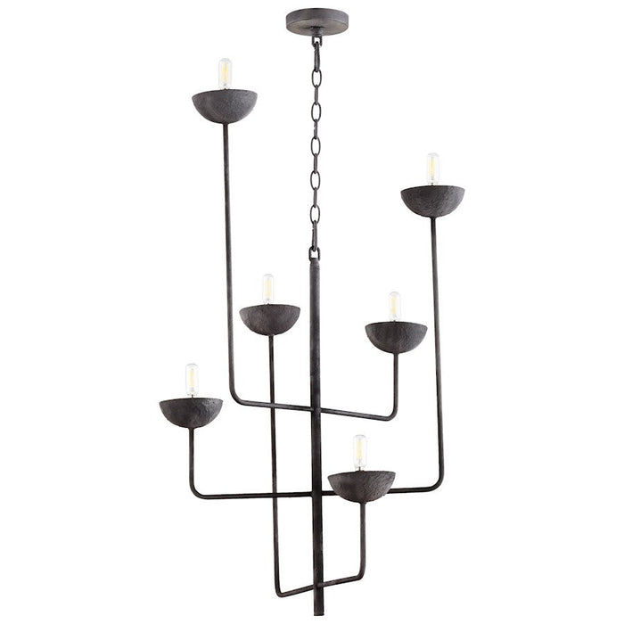 Cyan Design Enoki 6 Light Chandelier, Noir - 10976