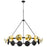 Cyan Design Artemis 31" Chandelier, Noir/Gold Leaf - 10981