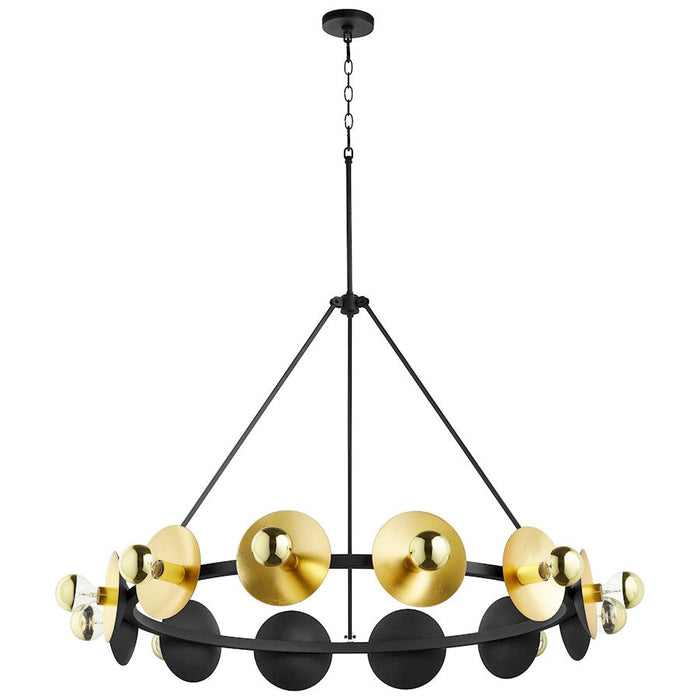 Cyan Design Artemis 31" Chandelier, Noir/Gold Leaf - 10981