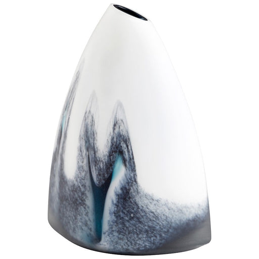 Cyan Design Large Mystic Falls Vase, Blue/White - 11080