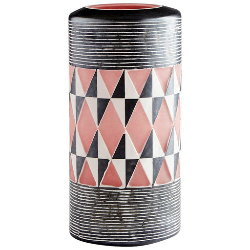 Cyan Design Medium Mesa Vase, Black/White - 11106