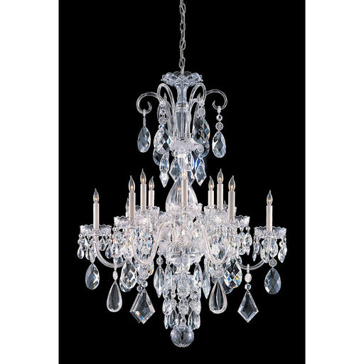 Crystorama Traditional Crystal 12 Light 32" Chandelier, Chrome - 1045-CH-CL-MWP