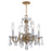 Crystorama Traditional Crystal 4 Light Mini Chandelier, Brass - 1064-PB-CL-I