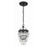 Crystorama Calypso Mini Chandelier, Matte Black