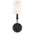 Crystorama Sylvan  Libby Langdon Sconce, Black Forged