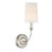 OPEN BOX ITEM: Crystorama Sylvan 1 Light Wall Sconce, PN - CY2241-PN