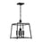 Crystorama Sylvan 4 Light 16" Chandelier, Black Forged - 2245-BF-NOSHADE