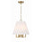 Crystorama Westwood 4 Light Mini Chandelier, Vibrant Gold/White - 2254-VG