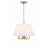 Crystorama Westwood 5 Light Mini Chandelier, Vibrant Gold/White - 2255-VG