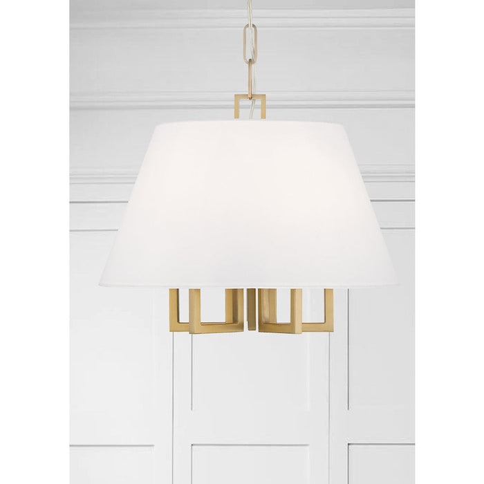 Crystorama Westwood Mini Chandelier, Vibrant Gold/White