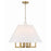 Crystorama Westwood 6 Light Chandelier, Vibrant Gold/White - 2256-VG