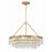 Crystorama Calypso 6 Light Chandelier, Vibrant Gold - 237-VG