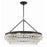 Crystorama Calypso 6 Light 30" Chandelier, Matte Black - 275-MK