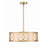 Crystorama Graham 6 Light Chandelier, Antique Gold/White - 287-GA