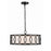 Crystorama Graham 6 Light Chandelier, Matte Black/White - 287-MK