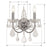 Crystorama Imperial 2 Light Wall Mount, Polished Chrome/Italian