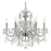 Crystorama Imperial 6 Light Chandelier, Polished Chrome/Italian - 3226-CH-CL-I