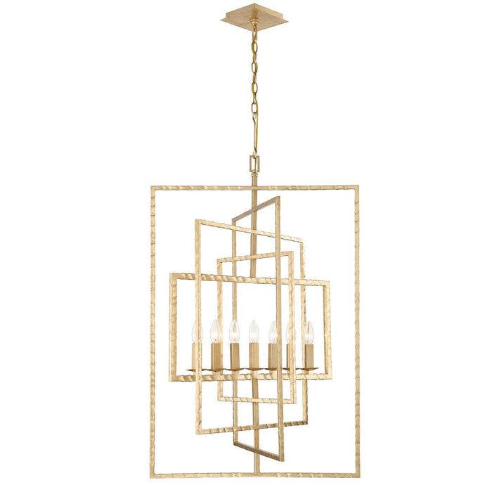 Crystorama Capri Chandelier, Antique Gold