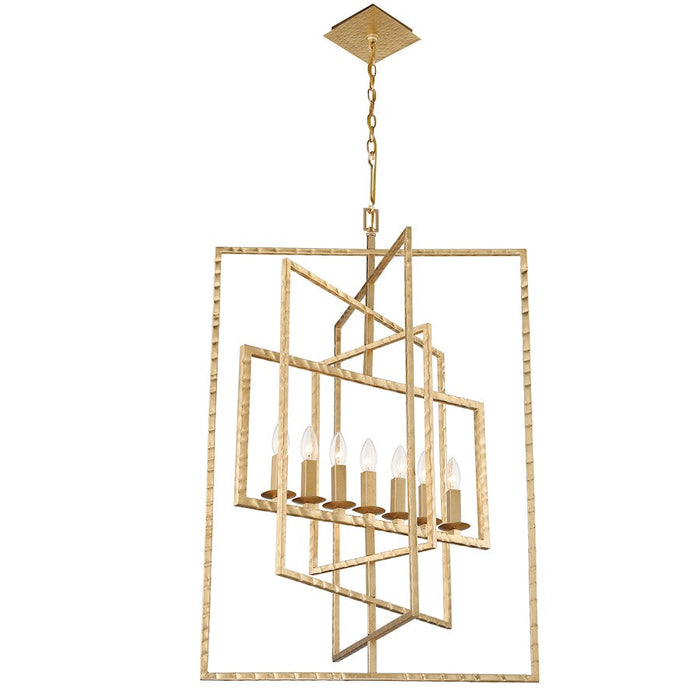 Crystorama Capri Chandelier, Antique Gold