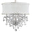 Crystorama Brentwood 6 Lt Mini Chandelier, Chrome/White - 4415-CH-SMW-CL-S