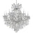 Crystorama Maria Theresa 19-LT Italian Crystal Chandelier, Chrome - 4418-CH-CL-I