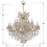 Crystorama Maria Theresa 19 Light Chandelier, Gold/Clear Italian