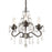 Crystorama Paris Market 3-LT Mini-Chandelier, Bronze, Hand Cut - 4534-EB-CL-MWP