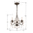 Crystorama Paris Market 3-Light Mini-Chandelier, Bronze