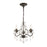 Crystorama Paris Market 3-Light Mini-Chandelier, Bronze