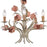 Crystorama Southport 3 Light Mini Chandelier, Sage Rose