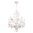 Crystorama Lola 5 Light Chandelier, Wet White - 4856-WW