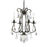 Crystorama Ashton 4-LT Mini Chandelier, Bronze/Swarovski Strass - 5014-EB-CL-S