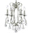 Crystorama Ashton 4-LT Mini Chandelier, Silver/Swarovski Strass - 5014-OS-CL-S