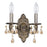 Crystorama Paris Market 2-LT GT Swarovski Strass Sconce, Bronze - 5022-VB-GT-S