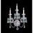 Crystorama Traditional Crystal 3 Light Wall Sconce, Chrome - 5023-CH-CL-MWP