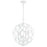 Crystorama Broche Chandelier, Matte White