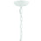 Crystorama Broche Chandelier, Matte White