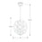 Crystorama Broche Chandelier, Matte White