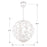 Crystorama Broche Chandelier, Matte White