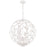 Crystorama Broche Chandelier, Matte White