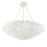 Crystorama Broche 8 Light Chandelier, Matte White